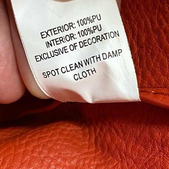 Mud Pie Navy Gingham & Orange-Red Reversible Reagan Tote Bag - Picture 11 of 13